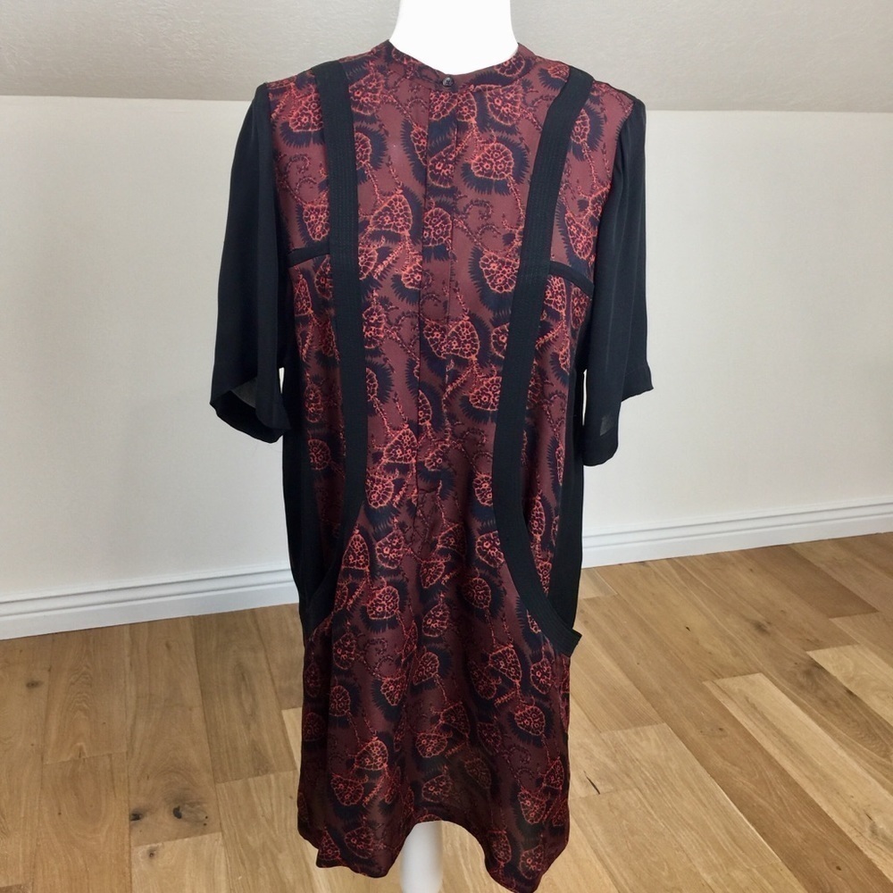 A.L.C. Silk Floral Shift Dress Size XS